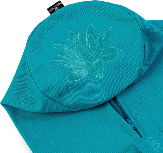 Spare Organic Cotton Bolster Covers With Handle And Zipper (Aqua)