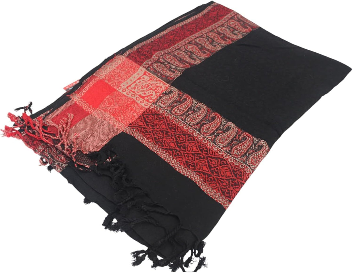 Handloom Wool Meditation Shawl, Oversized Wrap Throw, Gift for Men and Women