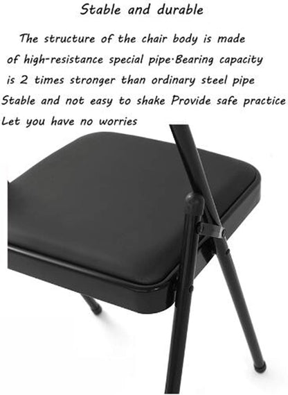 Yoga Chair, Special Chair for Multifunctional Stool, Auxiliary Iyengar, Home Halter Fitness Folding Inverted Yoga Chair, Back Support Yoga Chair,Black