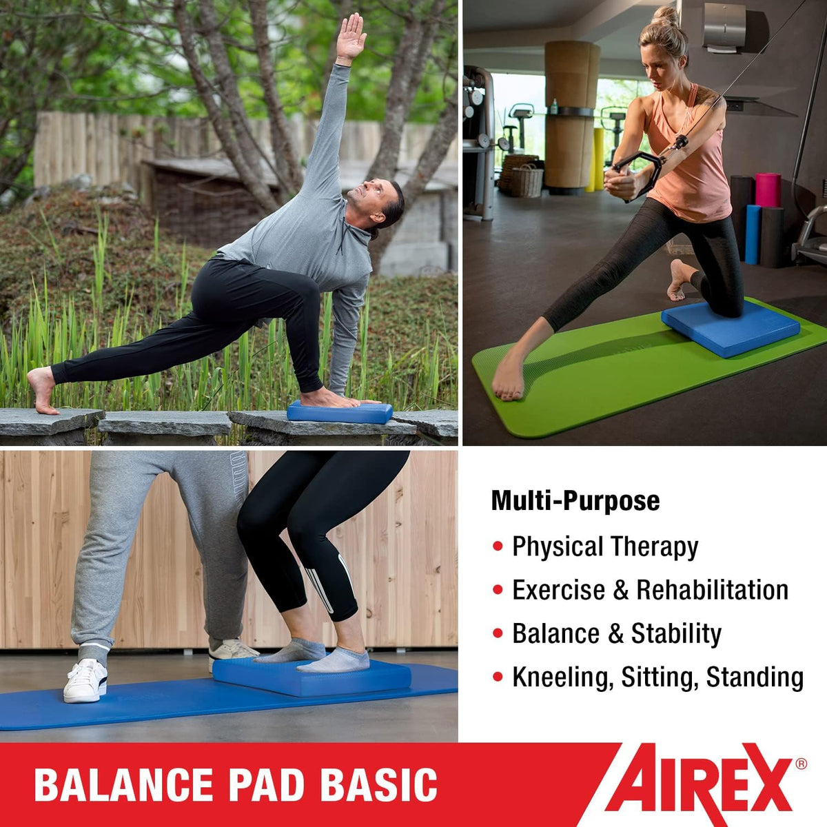 Balance Pad – Stability Trainer for Balance, Stretching, Physical Therapy, Exercise, Mobility, Rehabilitation and Core Training Non-Slip Closed Cell Foam Premium Balance Pad