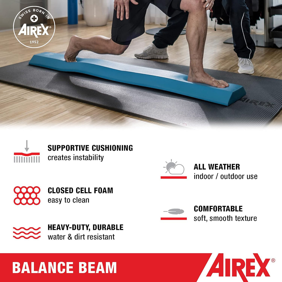 Balance Pad – Stability Trainer for Balance, Stretching, Physical Therapy, Exercise, Mobility, Rehabilitation and Core Training Non-Slip Closed Cell Foam Premium Balance Pad