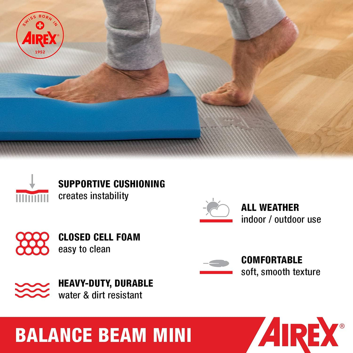 Balance Pad – Stability Trainer for Balance, Stretching, Physical Therapy, Exercise, Mobility, Rehabilitation and Core Training Non-Slip Closed Cell Foam Premium Balance Pad
