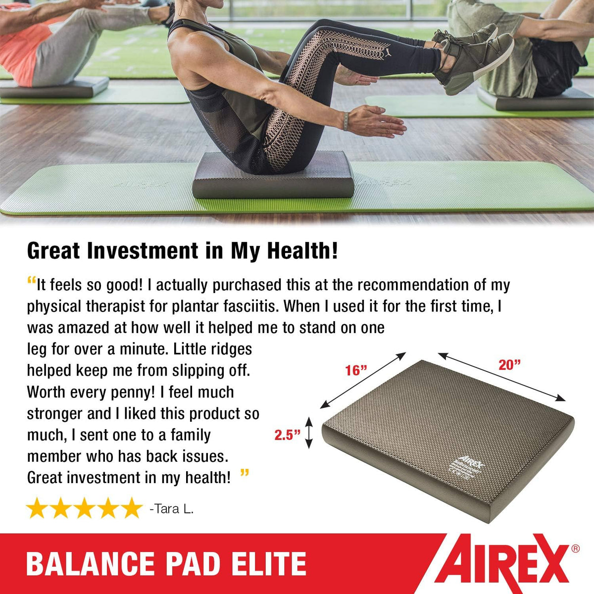 Balance Pad – Stability Trainer for Balance, Stretching, Physical Therapy, Exercise, Mobility, Rehabilitation and Core Training Non-Slip Closed Cell Foam Premium Balance Pad
