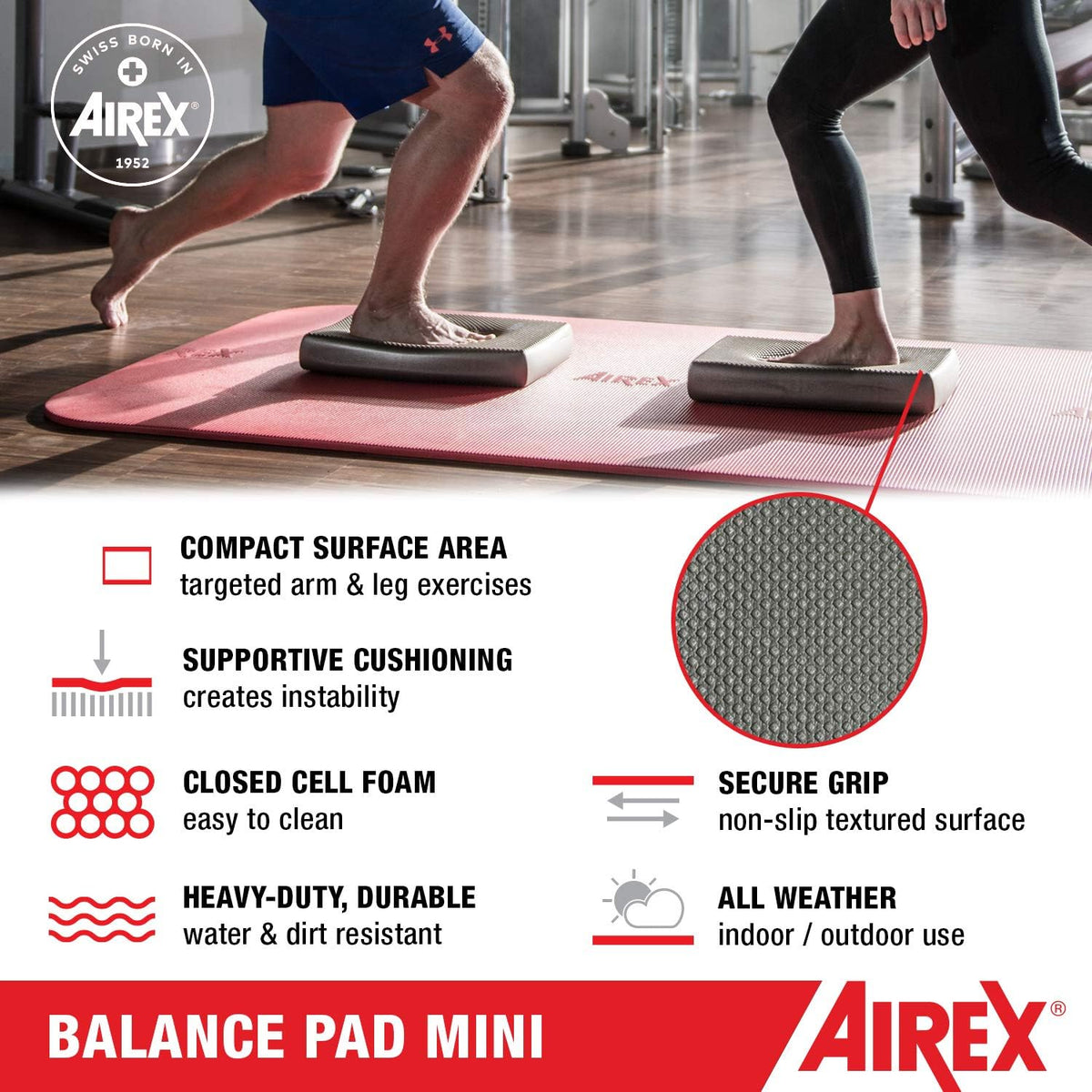 Balance Pad – Stability Trainer for Balance, Stretching, Physical Therapy, Exercise, Mobility, Rehabilitation and Core Training Non-Slip Closed Cell Foam Premium Balance Pad