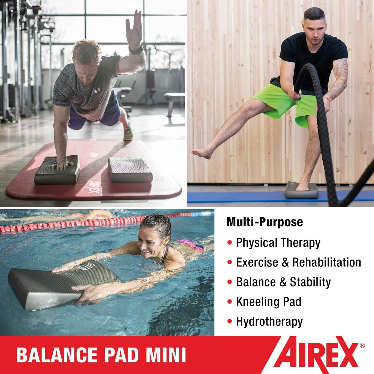Balance Pad – Stability Trainer for Balance, Stretching, Physical Therapy, Exercise, Mobility, Rehabilitation and Core Training Non-Slip Closed Cell Foam Premium Balance Pad