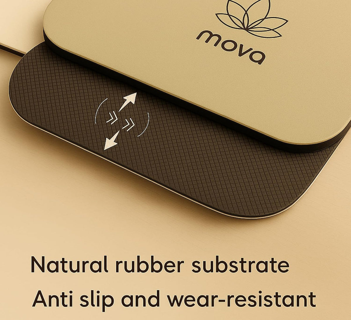 Clean Yoga Mat - Extra Long Non-Slip PU & Natural Rubber, 4.5mm Thick, Eco-Friendly Yoga Mat for Hot Yoga, Pilates & Home Workout