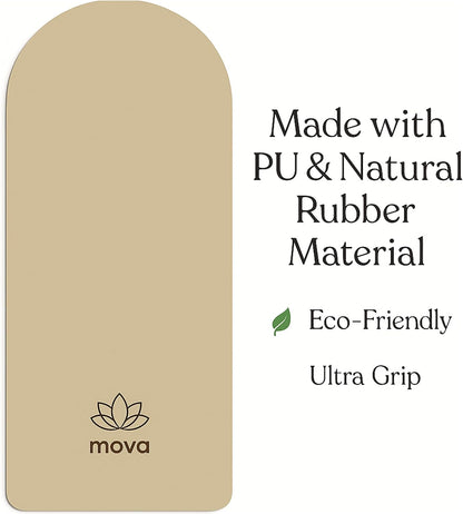 Clean Yoga Mat - Extra Long Non-Slip PU & Natural Rubber, 4.5mm Thick, Eco-Friendly Yoga Mat for Hot Yoga, Pilates & Home Workout