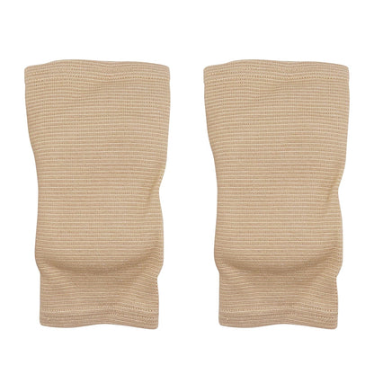 Men Women Protective Knee Pads, Anti-Slip Padded Sponge Knee Brace Knee Support for Football Volleyball Dance Skating Basketball Sports (Medium,Nude)
