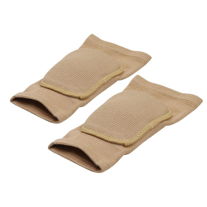 Men Women Protective Knee Pads, Anti-Slip Padded Sponge Knee Brace Knee Support for Football Volleyball Dance Skating Basketball Sports (Medium,Nude)