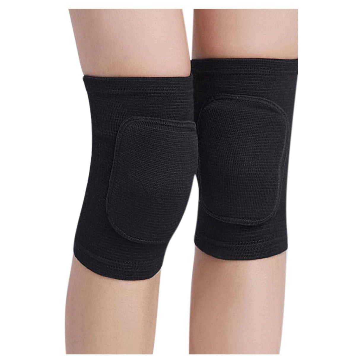 Men Women Protective Knee Pads, Anti-Slip Padded Sponge Knee Brace Knee Support for Football Volleyball Dance Skating Basketball Sports (Medium,Nude)