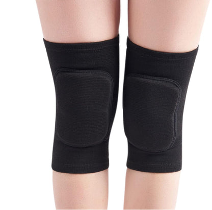 Men Women Protective Knee Pads, Anti-Slip Padded Sponge Knee Brace Knee Support for Football Volleyball Dance Skating Basketball Sports (Medium,Nude)