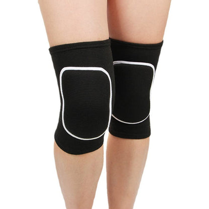 Men Women Protective Knee Pads, Anti-Slip Padded Sponge Knee Brace Knee Support for Football Volleyball Dance Skating Basketball Sports (Medium,Nude)