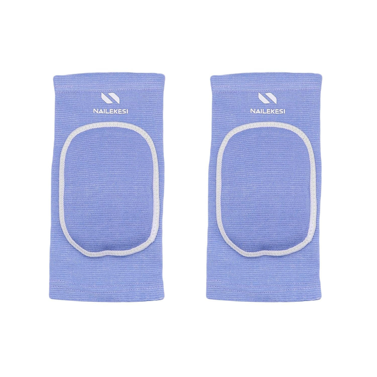 Men Women Protective Knee Pads, Anti-Slip Padded Sponge Knee Brace Knee Support for Football Volleyball Dance Skating Basketball Sports (Medium,Nude)
