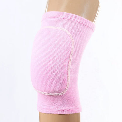 Men Women Protective Knee Pads, Anti-Slip Padded Sponge Knee Brace Knee Support for Football Volleyball Dance Skating Basketball Sports (Medium,Nude)