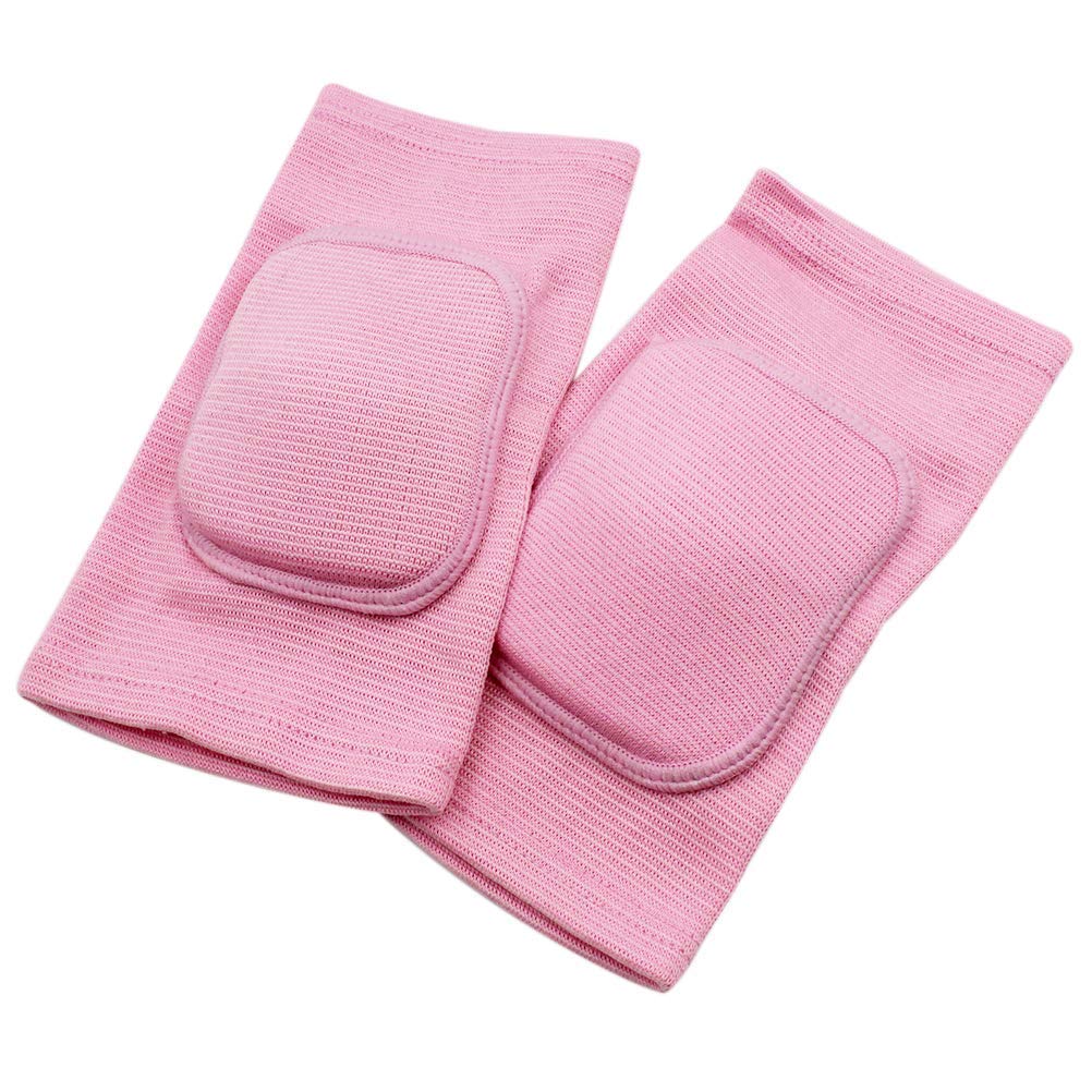 Men Women Protective Knee Pads, Anti-Slip Padded Sponge Knee Brace Knee Support for Football Volleyball Dance Skating Basketball Sports (Medium,Nude)
