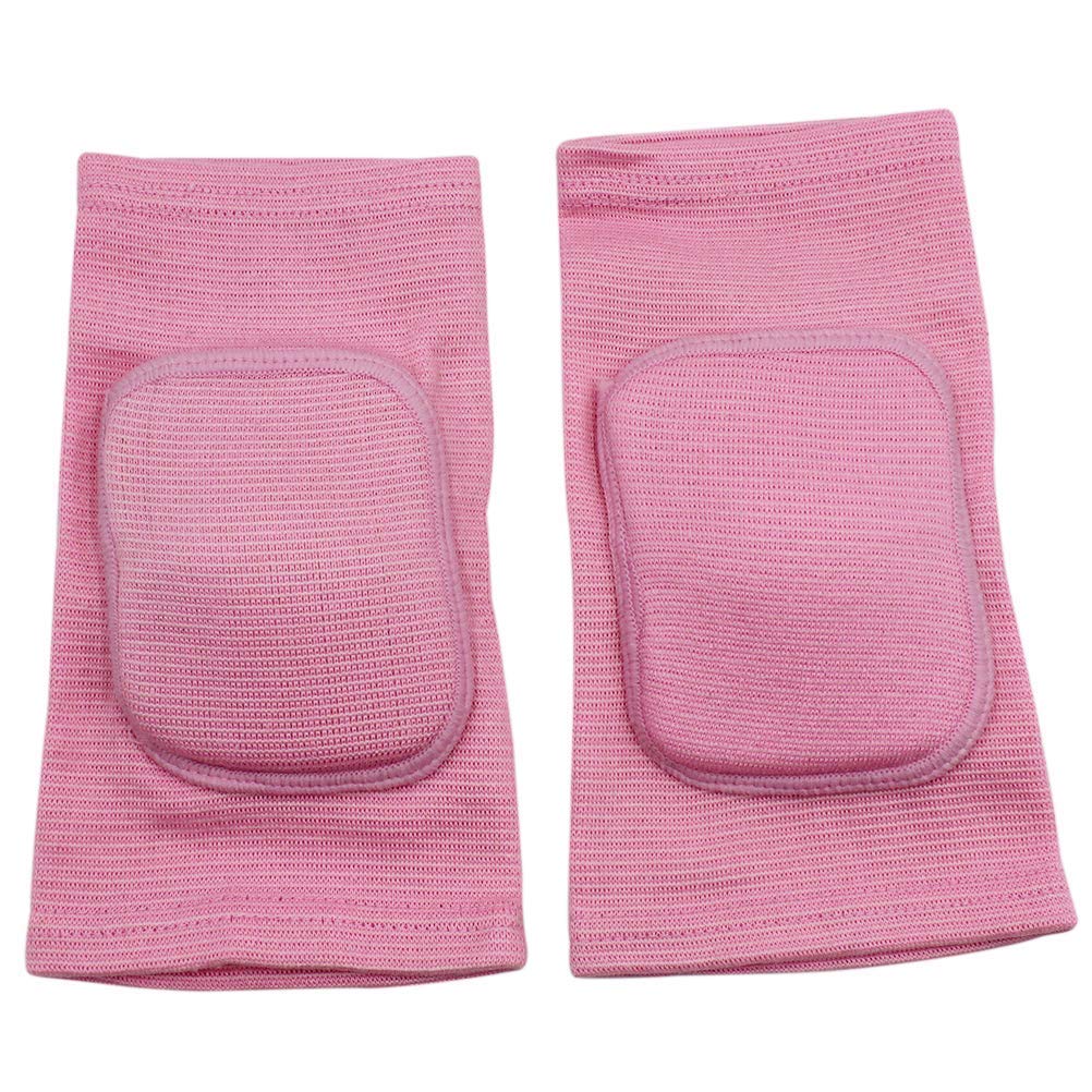 Men Women Protective Knee Pads, Anti-Slip Padded Sponge Knee Brace Knee Support for Football Volleyball Dance Skating Basketball Sports (Medium,Nude)