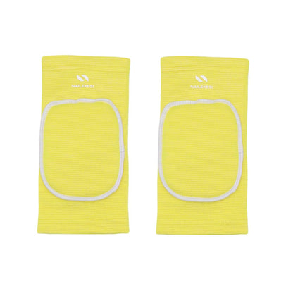 Men Women Protective Knee Pads, Anti-Slip Padded Sponge Knee Brace Knee Support for Football Volleyball Dance Skating Basketball Sports (Medium,Nude)