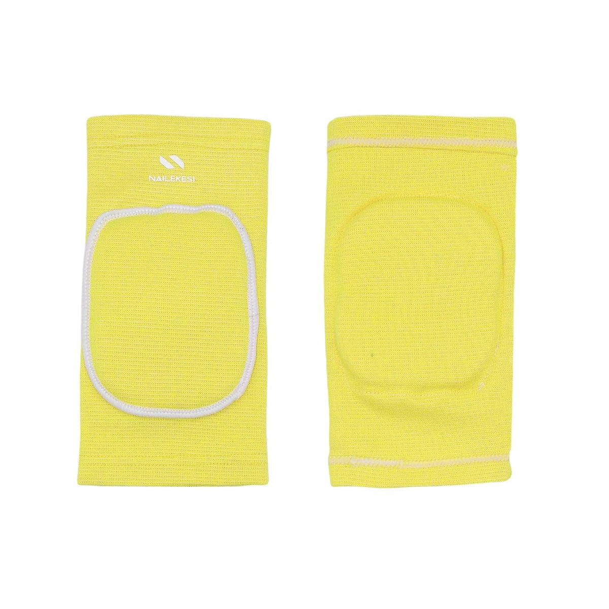Men Women Protective Knee Pads, Anti-Slip Padded Sponge Knee Brace Knee Support for Football Volleyball Dance Skating Basketball Sports (Medium,Nude)
