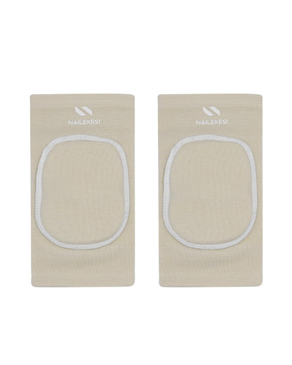 Men Women Protective Knee Pads, Anti-Slip Padded Sponge Knee Brace Knee Support for Football Volleyball Dance Skating Basketball Sports (Medium,Nude)