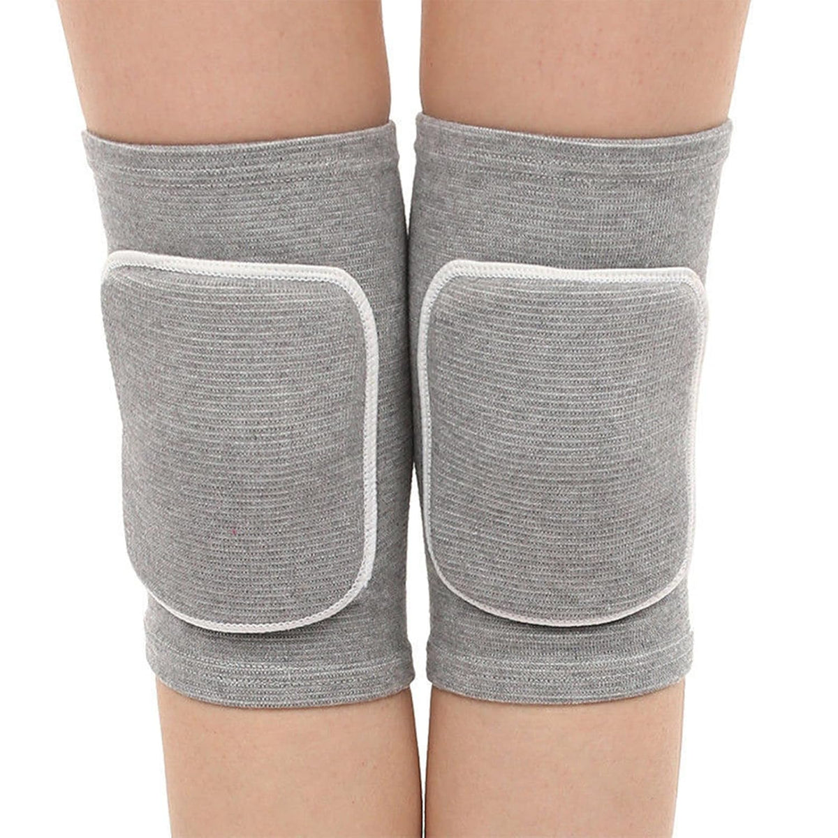 Men Women Protective Knee Pads, Anti-Slip Padded Sponge Knee Brace Knee Support for Football Volleyball Dance Skating Basketball Sports (Medium,Nude)