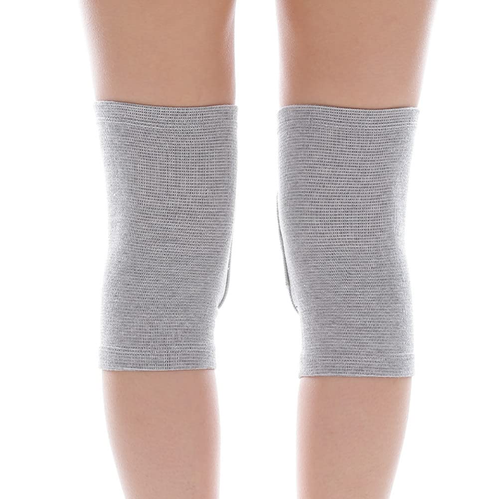 Men Women Protective Knee Pads, Anti-Slip Padded Sponge Knee Brace Knee Support for Football Volleyball Dance Skating Basketball Sports (Medium,Nude)