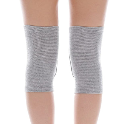 Men Women Protective Knee Pads, Anti-Slip Padded Sponge Knee Brace Knee Support for Football Volleyball Dance Skating Basketball Sports (Medium,Nude)