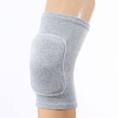Men Women Protective Knee Pads, Anti-Slip Padded Sponge Knee Brace Knee Support for Football Volleyball Dance Skating Basketball Sports (Medium,Nude)