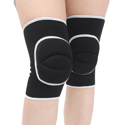 Men Women Protective Knee Pads, Anti-Slip Padded Sponge Knee Brace Knee Support for Football Volleyball Dance Skating Basketball Sports (Medium,Nude)