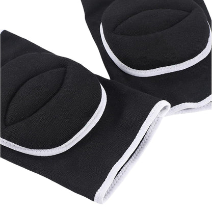 Men Women Protective Knee Pads, Anti-Slip Padded Sponge Knee Brace Knee Support for Football Volleyball Dance Skating Basketball Sports (Medium,Nude)