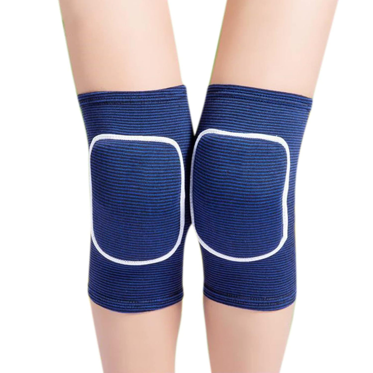 Men Women Protective Knee Pads, Anti-Slip Padded Sponge Knee Brace Knee Support for Football Volleyball Dance Skating Basketball Sports (Medium,Nude)
