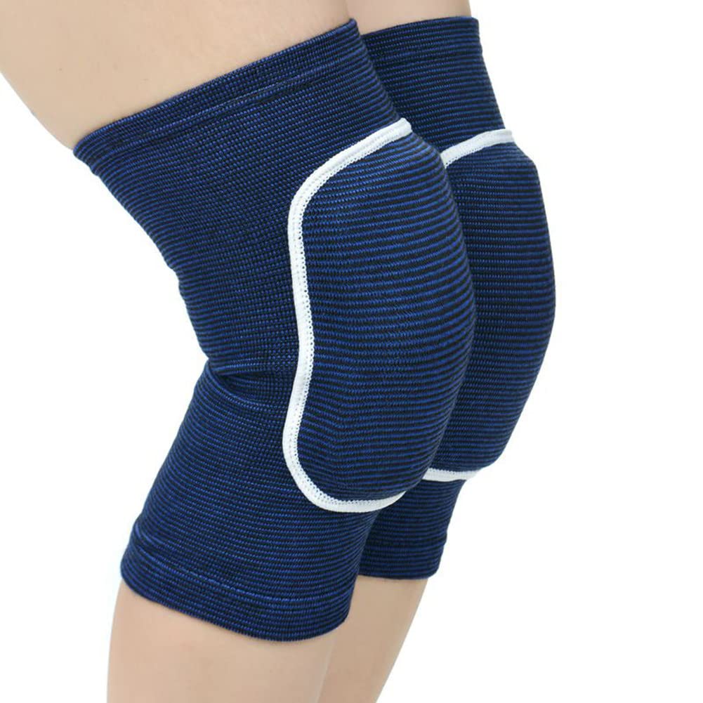 Men Women Protective Knee Pads, Anti-Slip Padded Sponge Knee Brace Knee Support for Football Volleyball Dance Skating Basketball Sports (Medium,Nude)