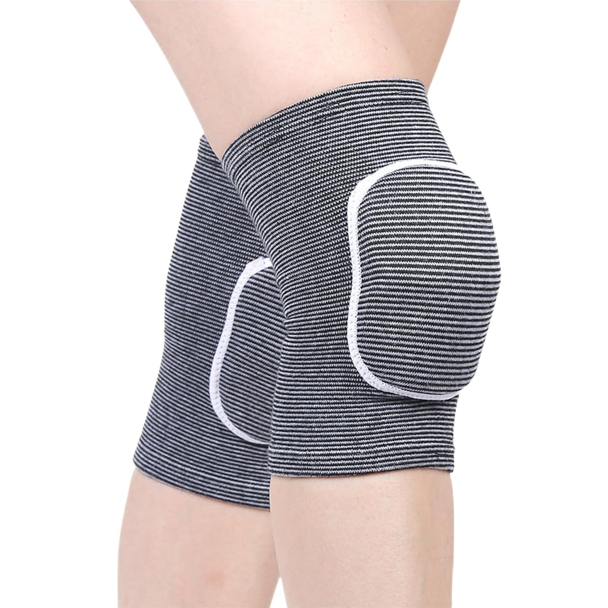 Men Women Protective Knee Pads, Anti-Slip Padded Sponge Knee Brace Knee Support for Football Volleyball Dance Skating Basketball Sports (Medium,Nude)