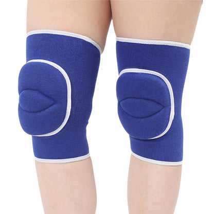 Men Women Protective Knee Pads, Anti-Slip Padded Sponge Knee Brace Knee Support for Football Volleyball Dance Skating Basketball Sports (Medium,Nude)