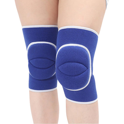 Men Women Protective Knee Pads, Anti-Slip Padded Sponge Knee Brace Knee Support for Football Volleyball Dance Skating Basketball Sports (Medium,Nude)