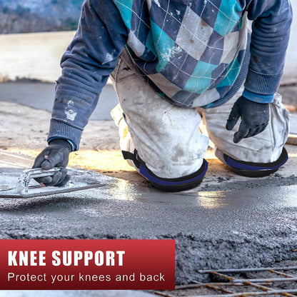 Professional Knee Pads for Work Construction with Heavy Duty Cap Foam Padding Gel Cushion Knee Pads for Men, Comfortable Adjustable Strong Strap, Military Grade Rivet for Flooring Gardening