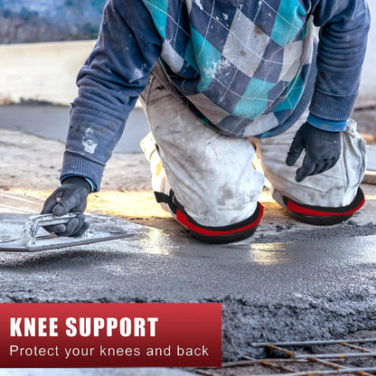 Professional Knee Pads for Work Construction with Heavy Duty Cap Foam Padding Gel Cushion Knee Pads for Men, Comfortable Adjustable Strong Strap, Military Grade Rivet for Flooring Gardening
