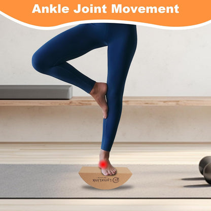 2 Pack Half-Moon Calf Stretcher | Foot Stretcher for Plantar Fasciitis, Cork Yoga Block, Foot & Leg Muscle Stretching - Ideal for Athletes, Yoga Practitioners & Pain Relief