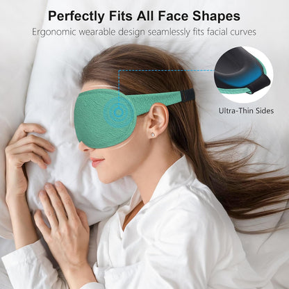 100% Blackout Sleep Eye Mask for Women Men, Zero Pressure Sleep Mask