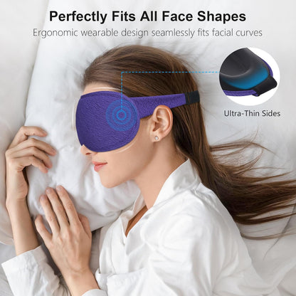 100% Blackout Sleep Eye Mask for Women Men, Zero Pressure Sleep Mask