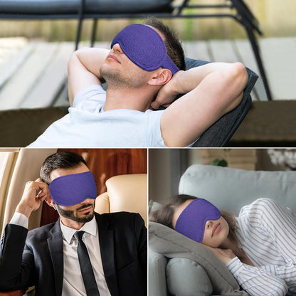100% Blackout Sleep Eye Mask for Women Men, Zero Pressure Sleep Mask