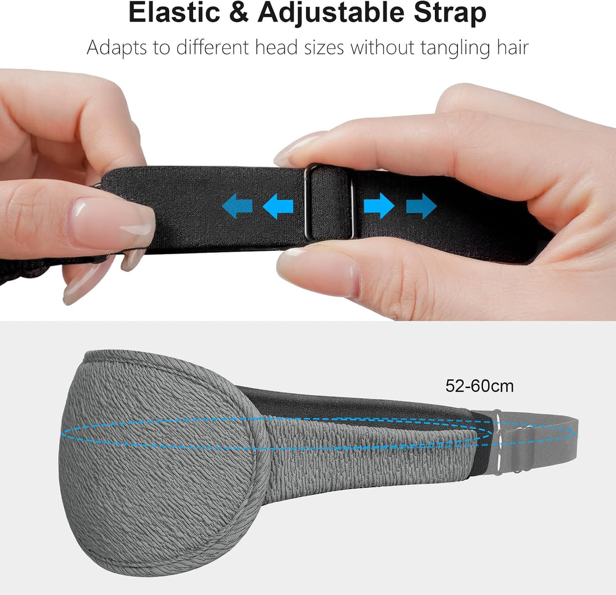 100% Blackout Sleep Eye Mask for Women Men, Zero Pressure Sleep Mask