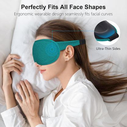 100% Blackout Sleep Eye Mask for Women Men, Zero Pressure Sleep Mask