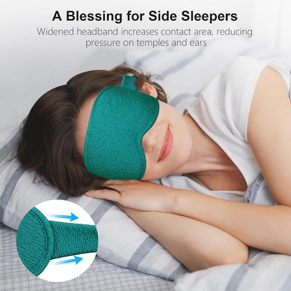 100% Blackout Sleep Eye Mask for Women Men, Zero Pressure Sleep Mask
