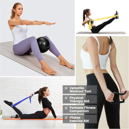 Pilates Kit for Women 13PCS, Pilates Ring Ball Resistance Bands Workout Set