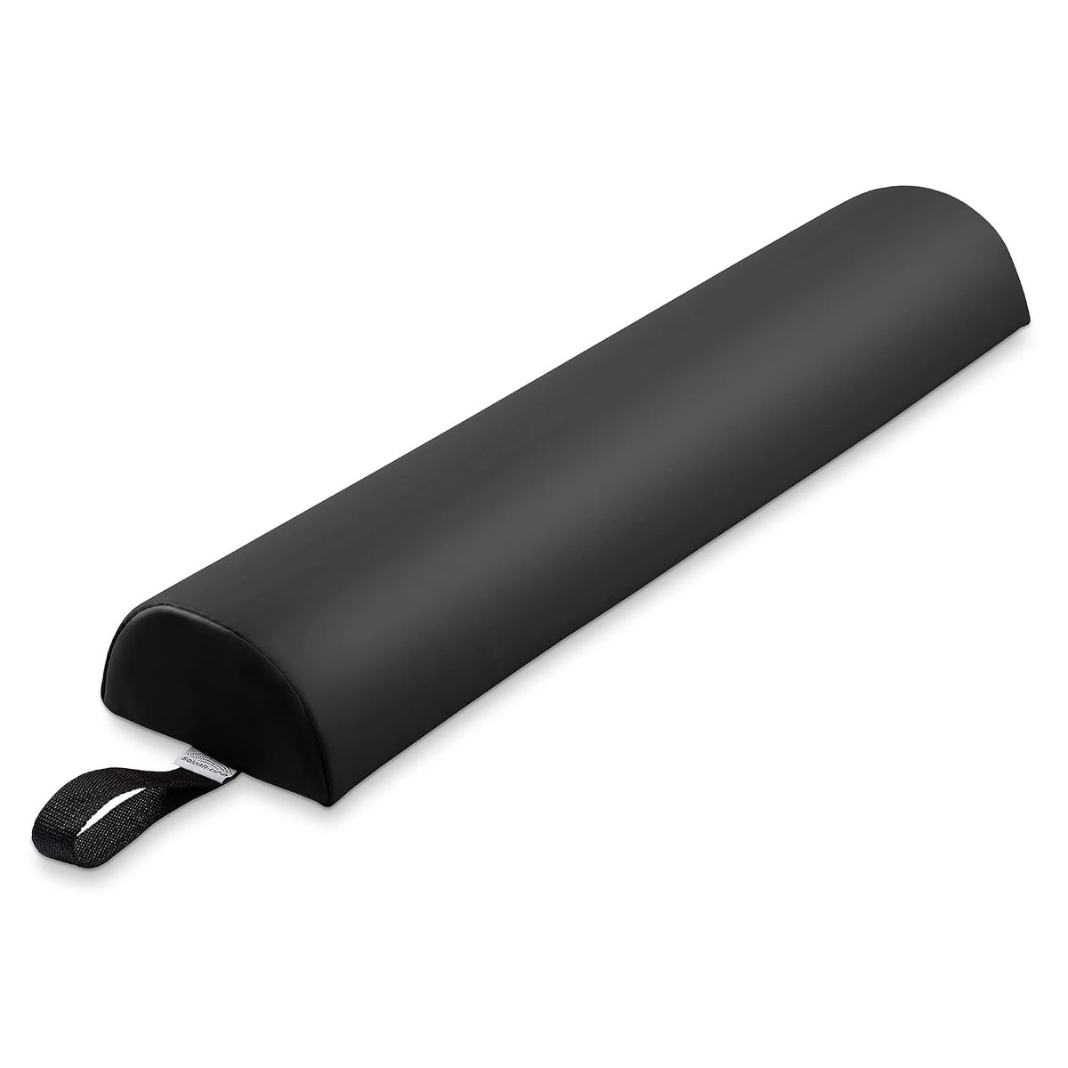 Half Round Massage Table Bolster Pillow Pad - 26 x 6 x 3 Inch - Black