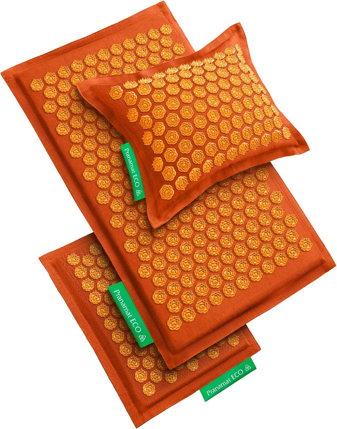 Acupressure Large & Small Mat with Pillow Set, Premium Acupressure Therapy for Pain Relief and Relaxation, Handcrafted in Europe with Sustainable and Natural Materials (Lavander)
