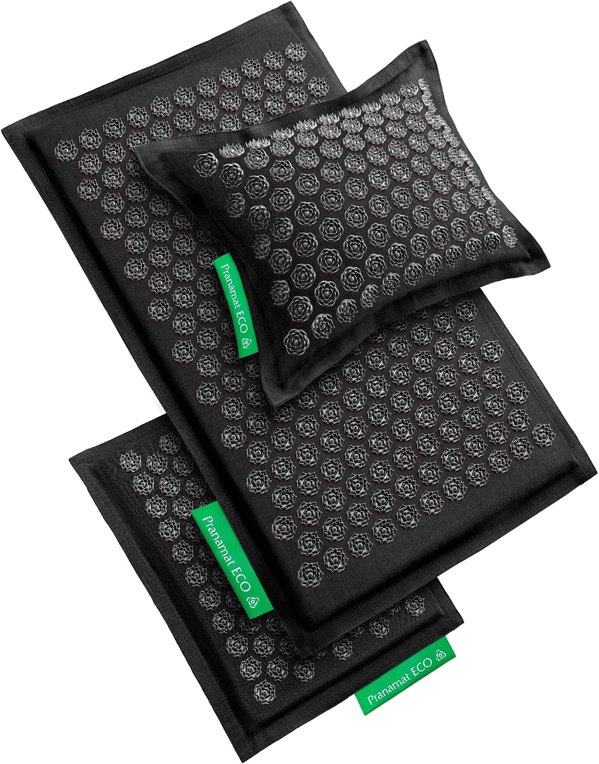Acupressure Large & Small Mat with Pillow Set, Premium Acupressure Therapy for Pain Relief and Relaxation, Handcrafted in Europe with Sustainable and Natural Materials (Lavander)
