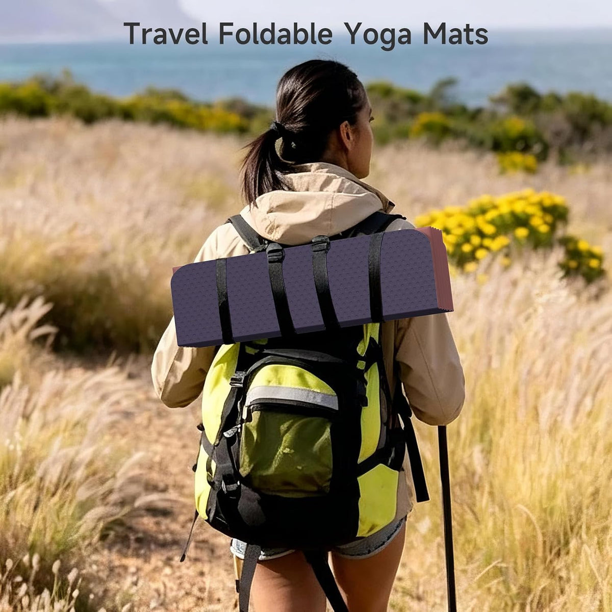 12-Fold POE Yoga Mat 75x26x0.4 Inches