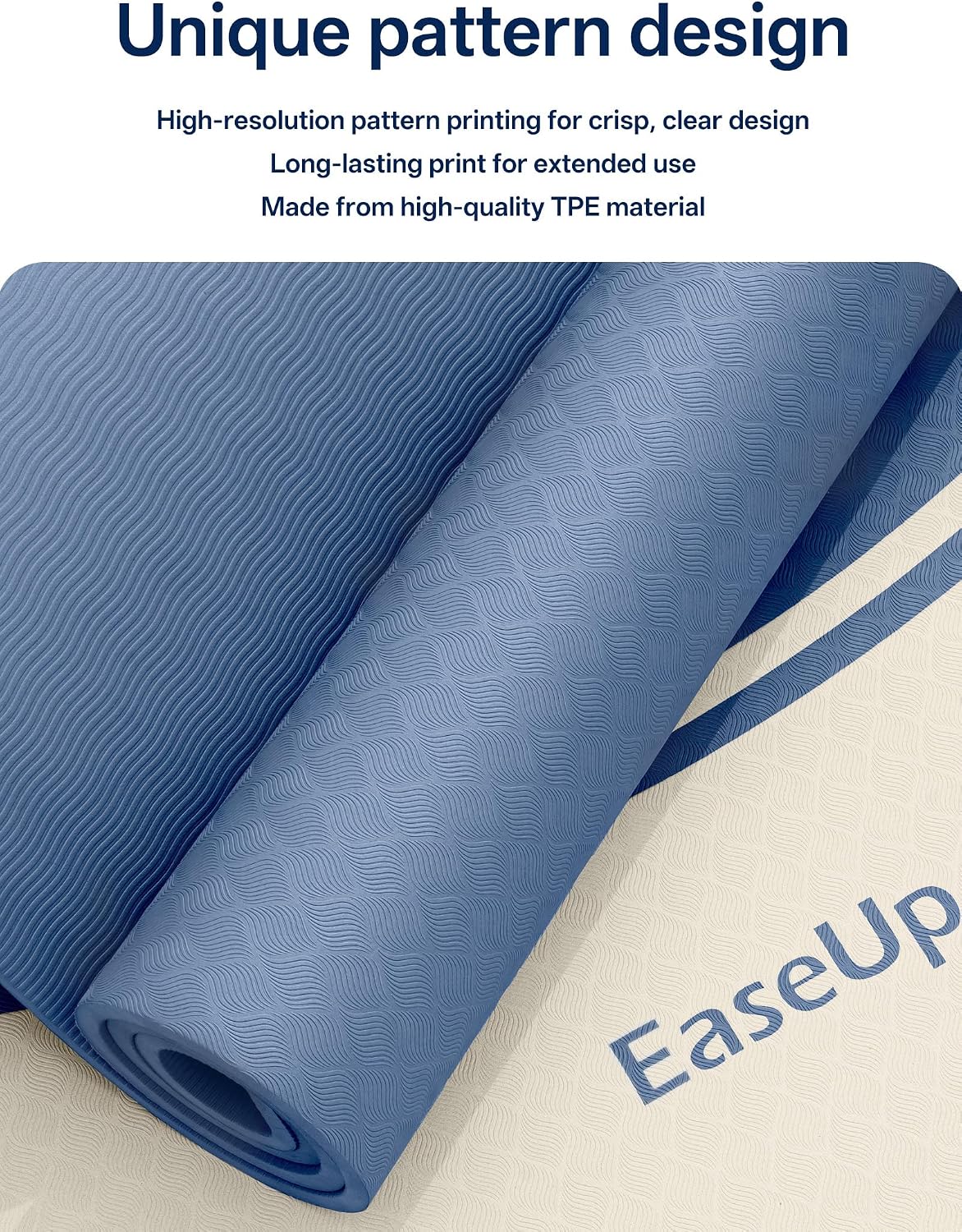 10mm Thick Yoga Mat, 73"×31.5" Extra Wide, Non-Slip with Strap