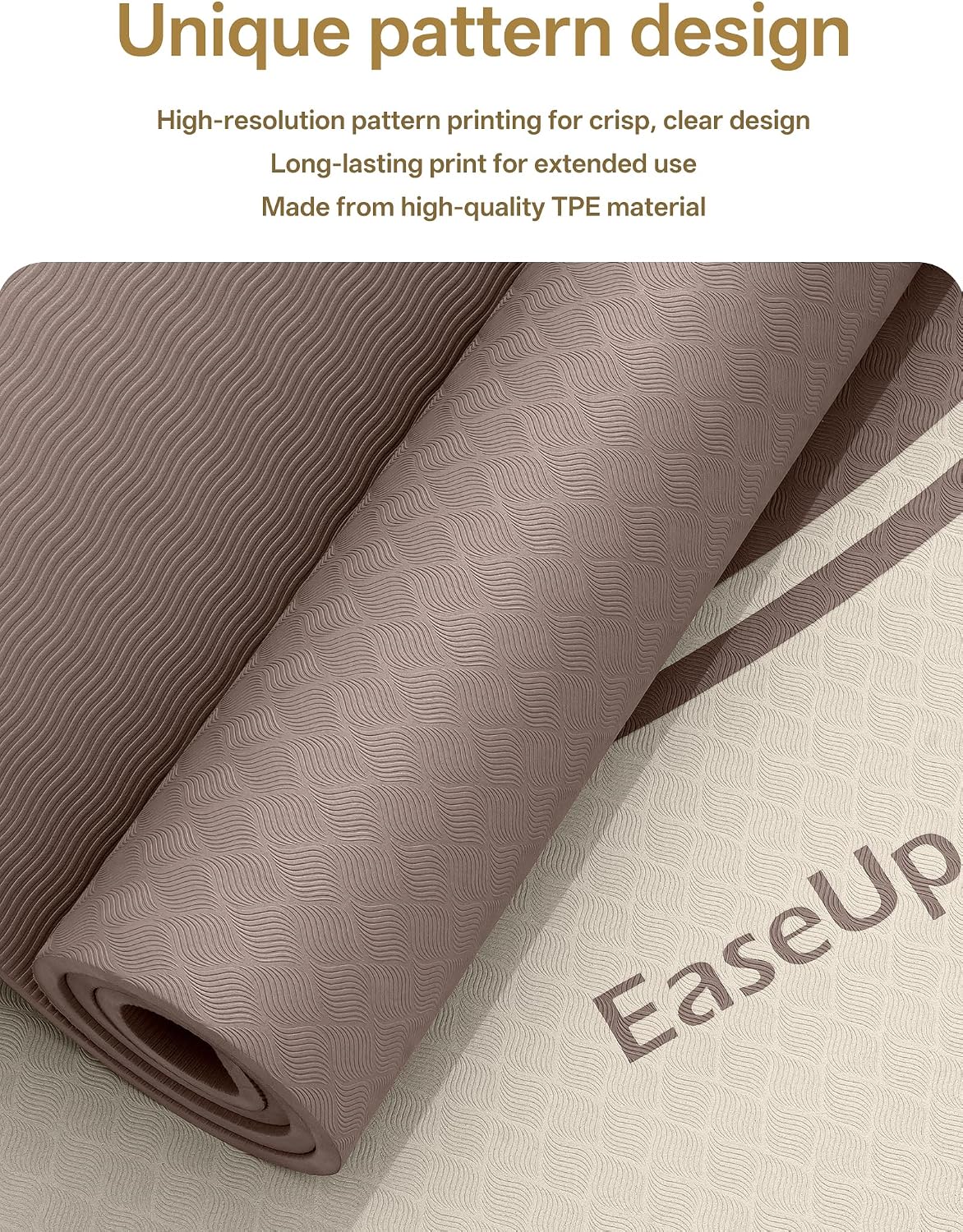 10mm Thick Yoga Mat, 73"×31.5" Extra Wide, Non-Slip with Strap